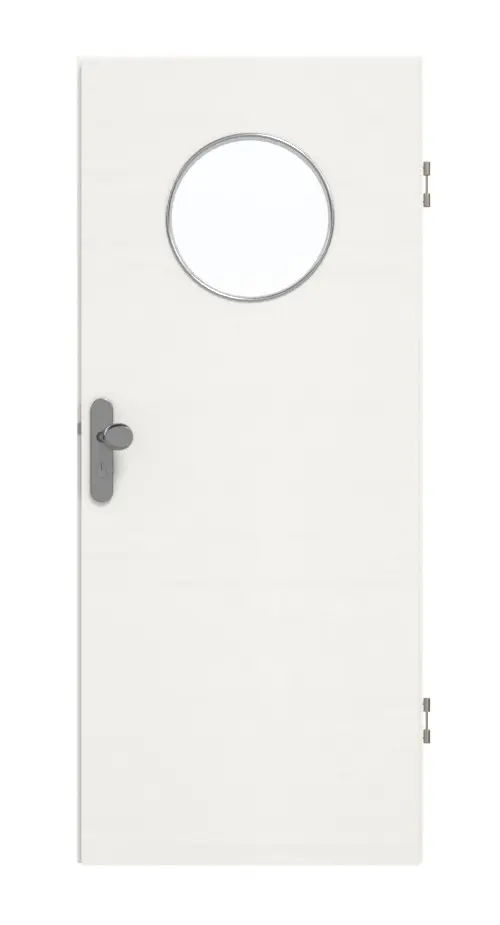 GARANT drzwi wejściowe do mieszkania wzdłuż Authentic Bianco GCK08 z przeszkleniem LA-13