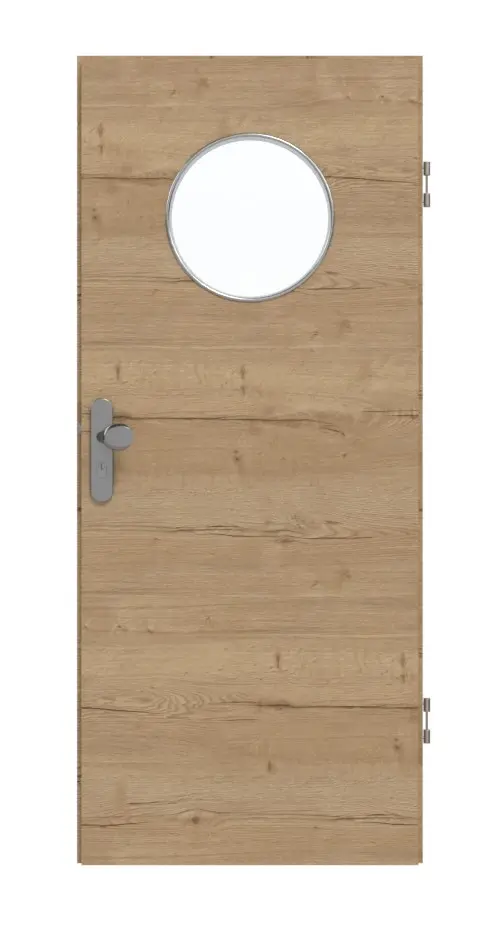 GARANT drzwi wejściowe do mieszkania wzdłuż Authentic dąb szczelinowy CePaL z przeszkleniem LA-13