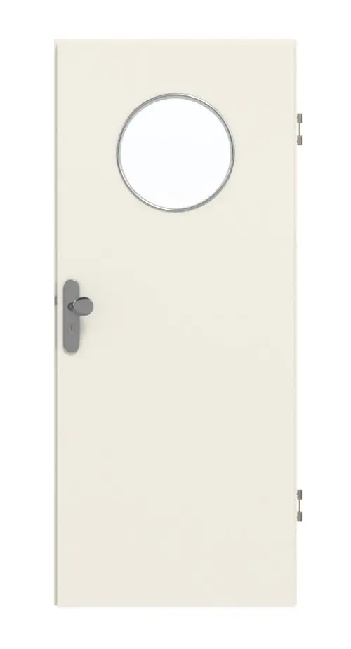 GARANT drzwi wejściowe do mieszkania biały lakier 9010 CePaL z przeszkleniem LA-13
