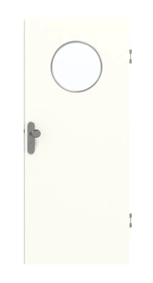 GARANT drzwi wejściowe do mieszkania U11026SD biel kryształowa GHK08 z przeszkleniem LA-13