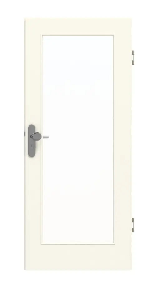 GARANT drzwi wejściowe do mieszkania 9417-60 Snow White CePaL z przeszkleniem LA-2
