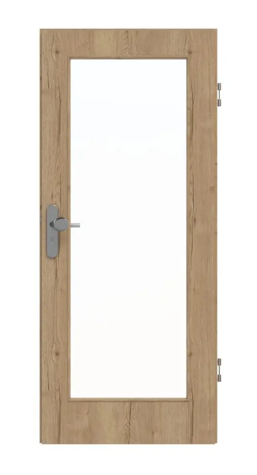 GARANT drzwi wejściowe do mieszkania Authentic dąb szczelinowy GCK08 z przeszkleniem LA-2