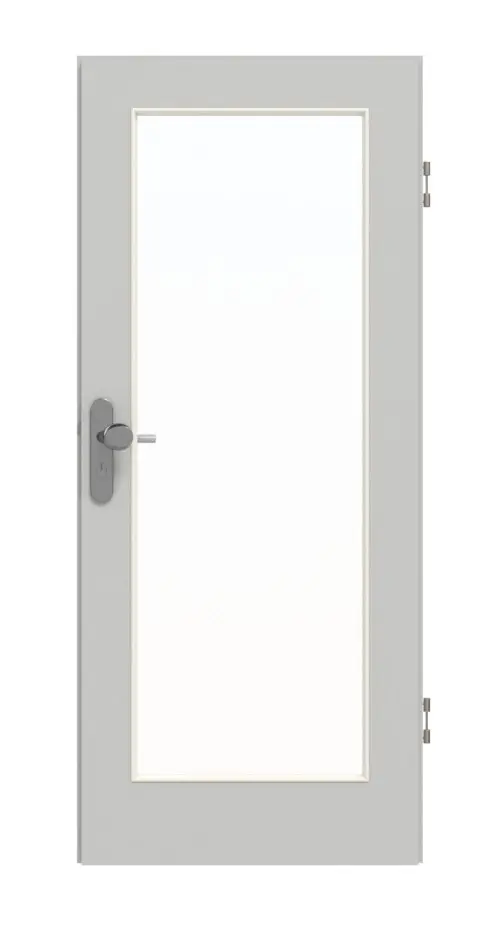 GARANT drzwi wejściowe do mieszkania D92-60 Dove Grey Resopal z przeszkleniem LA-2