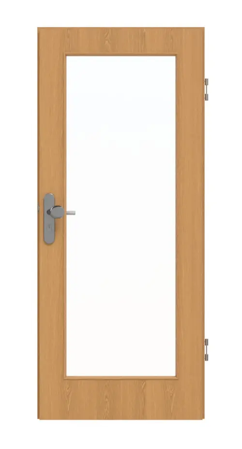 GARANT Drzwi wejściowe do mieszkania dąb Premium GCK08 z przeszkleniem LA-2