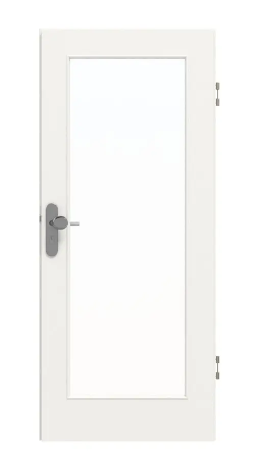 GARANT drzwi wejściowe do mieszkania biały lakier 9016 z przeszkleniem LA-2