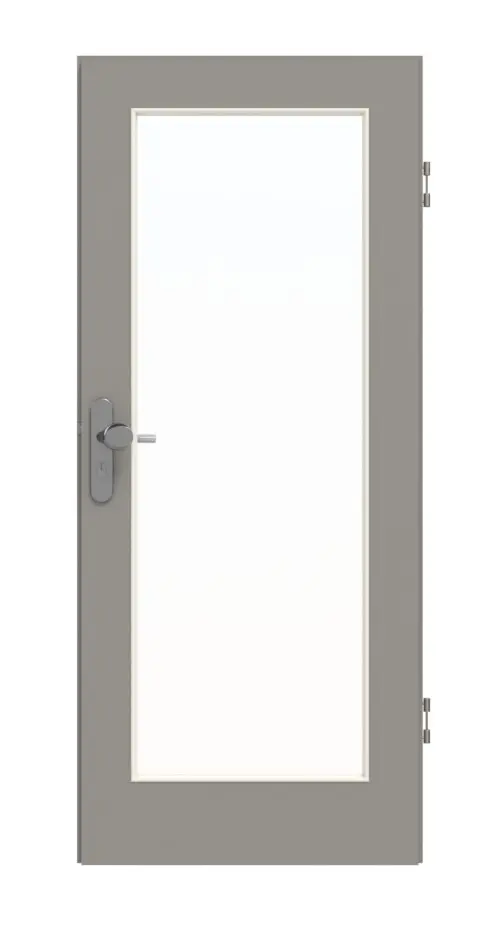 GARANT drzwi wejściowe do mieszkania U12115SD szary platynowy GHK08 z przeszkleniem LA-2