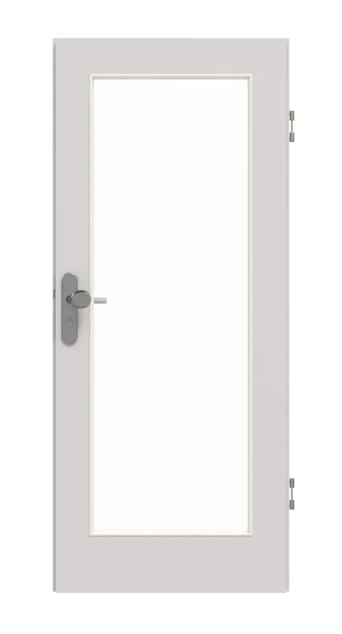 GARANT drzwi wejściowe do mieszkania U12188SD jasnoszary GHK08 z przeszkleniem LA-2