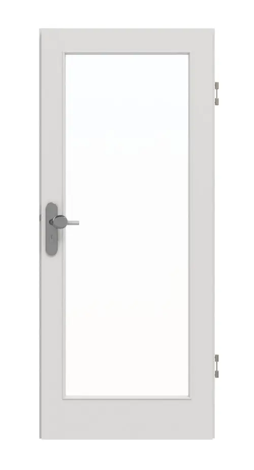 GARANT drzwi wejściowe do mieszkania 0160-60 Silver Grey CePaL z przeszkleniem LA-3