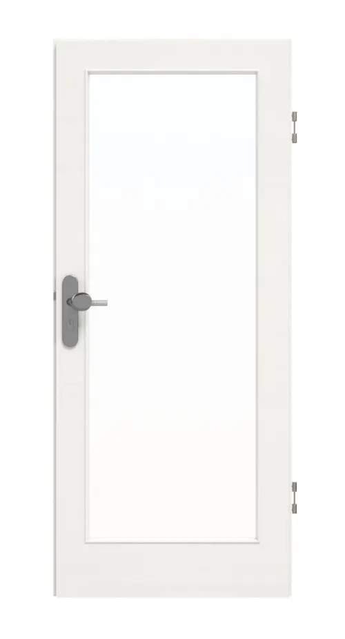 GARANT Drzwi wejściowe do mieszkania Quer Authentic Bianco GCK08 z przeszkleniem LA-3