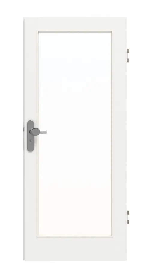 GARANT drzwi wejściowe do mieszkania D354-60 Designer White Resopal z przeszkleniem LA-3