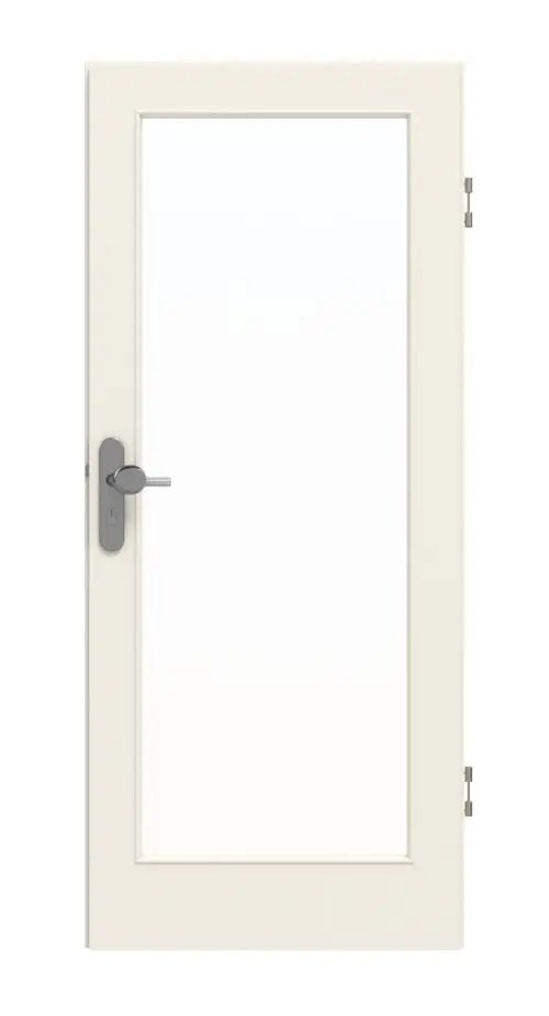 GARANT drzwi wejściowe do mieszkania biały lakier 9010 CePaL z przeszkleniem LA-3