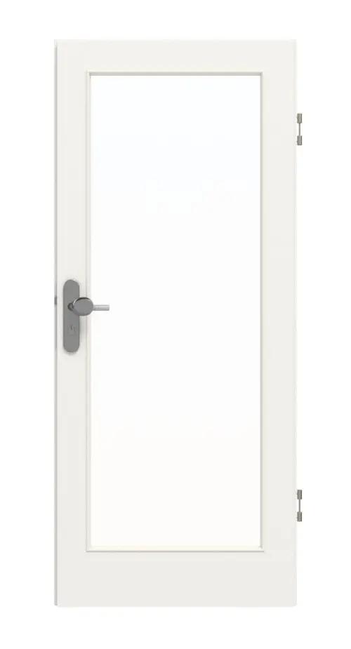 GARANT drzwi wejściowe do mieszkania biały lakier 9016 GHK08 z przeszkleniem LA-3