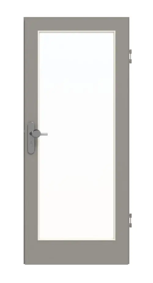 GARANT drzwi wejściowe do mieszkania U12115SD szary platynowy GHK08 z przeszkleniem LA-3