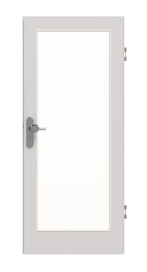 GARANT drzwi wejściowe do mieszkania U12188SD jasnoszary GHK08 z przeszkleniem LA-3