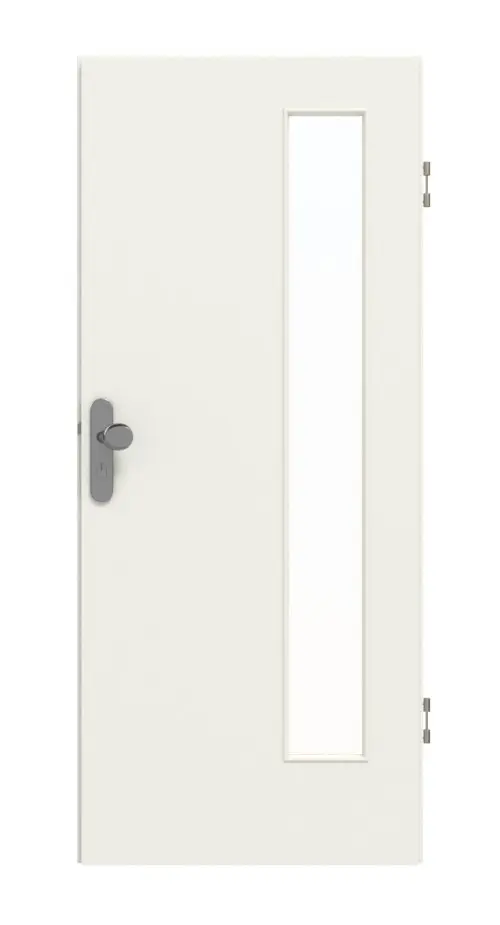 GARANT drzwi wejściowe do mieszkania 0135-60 Rain Resopal z przeszkleniem LA-4 po stronie zawiasów