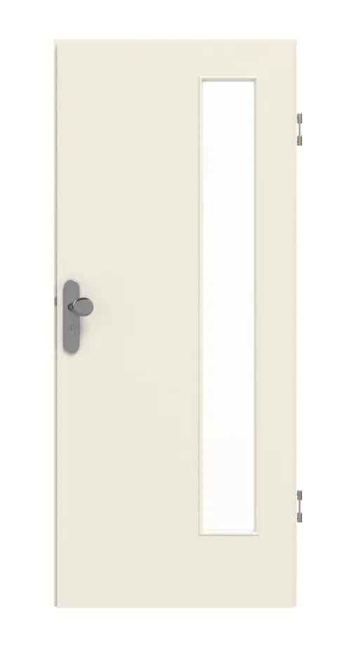 GARANT drzwi wejściowe do mieszkania 0140-60 Dawn Resopal z przeszkleniem LA-4 po stronie zawiasów