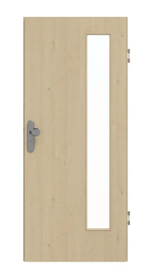 Garant drzwi wejściowe do mieszkania Natura klon CePaL z przeszkleniem LA-4 po stronie zawiasów