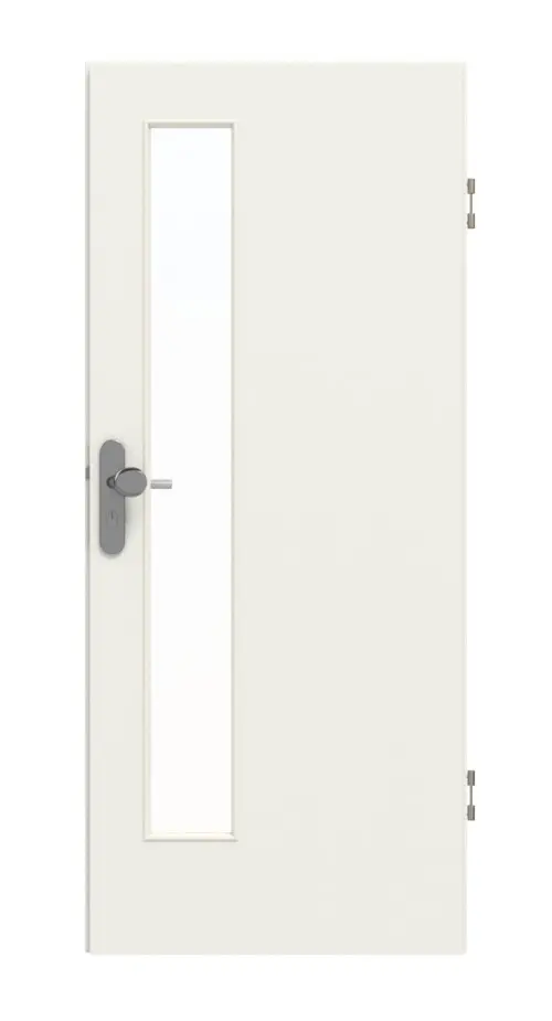 GARANT drzwi wejściowe do mieszkania 0135-60 Rain Resopal z przeszkleniem LA-4 po stronie zamka