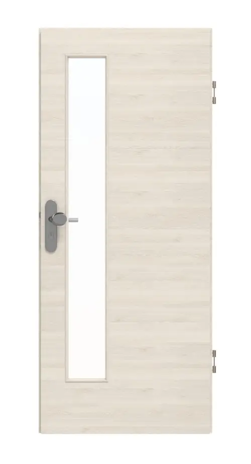 GARANT Drzwi wejściowe do mieszkania Quer Authentic Perl GCK08 z przeszkleniem LA-4 po stronie zamka