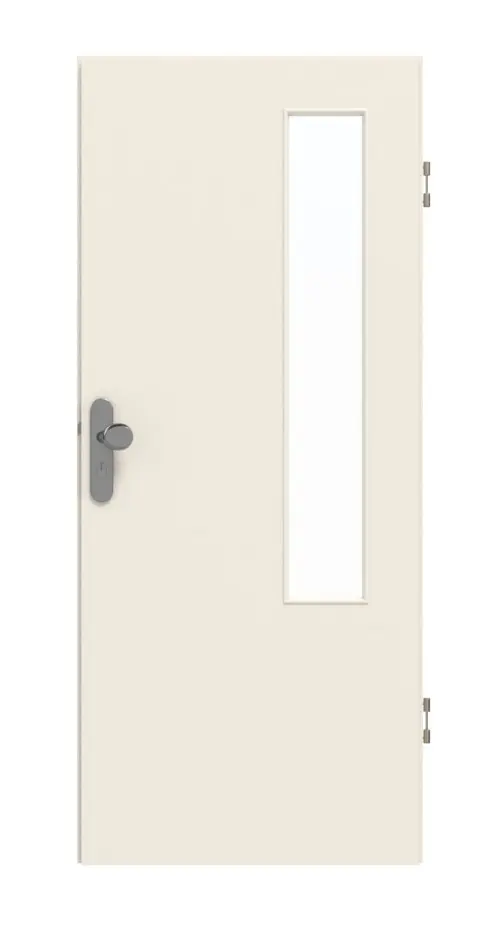 GARANT drzwi wejściowe do mieszkania 0140-60 Dawn Resopal z przeszkleniem LA-5 po stronie zawiasów