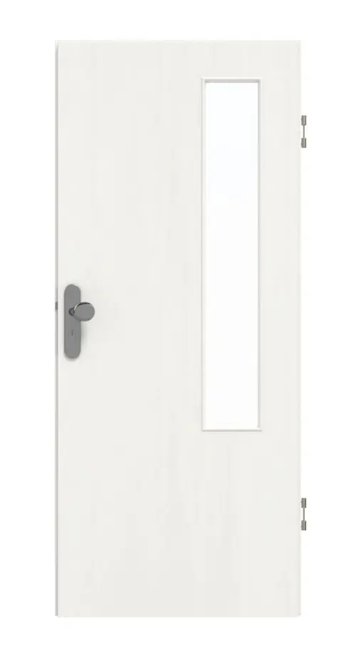 Garant drzwi wejściowe do mieszkania Authentic Bianco GCK08 z przeszkleniem LA-5 po stronie zawiasów