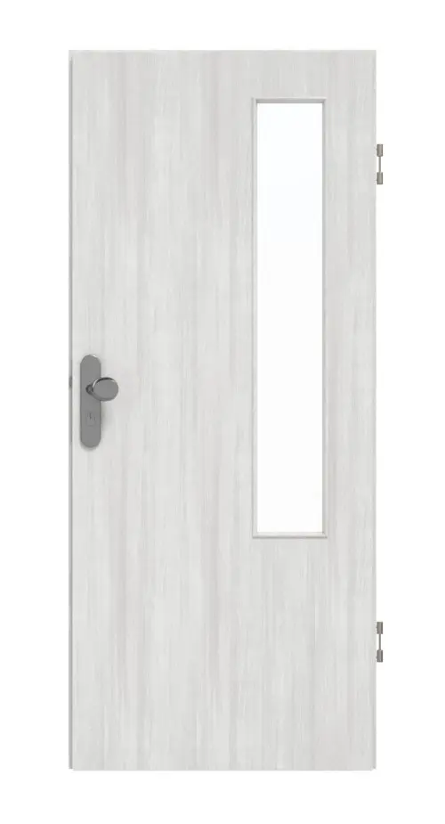 GARANT drzwi wejściowe do mieszkania Authentic Grigio CePaL z przeszkleniem LA-5 po stronie zawiasów