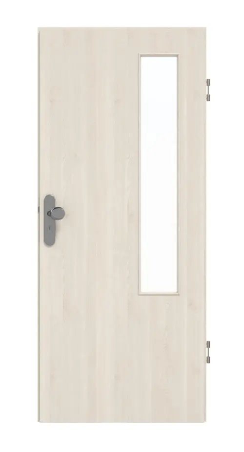 GARANT drzwi wejściowe do mieszkania Authentic Perl GCK08 z przeszkleniem LA-5 po stronie zawiasów