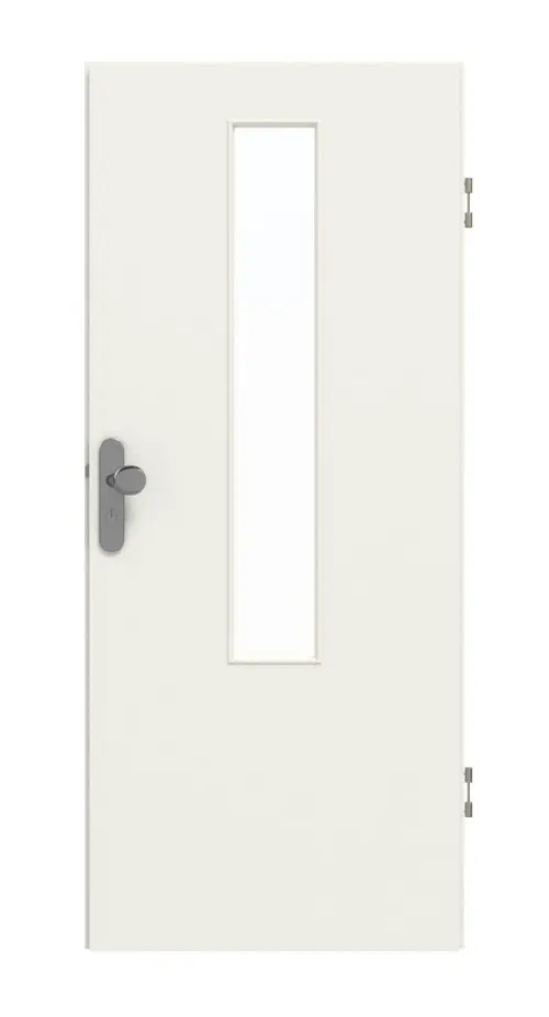 GARANT drzwi wejściowe do mieszkania 0135-60 Rain Resopal z przeszkleniem LA-5 na środku