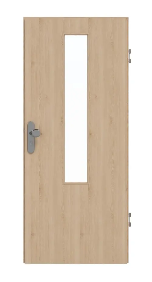 GARANT drzwi wejściowe do mieszkania Authentic Agat GCK08 z przeszkleniem LA-5 na środku