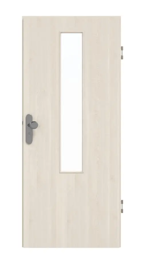 Drzwi wejściowe do mieszkania GARANT Authentic Perl GCK08 z przeszkleniem LA-5 pośrodku