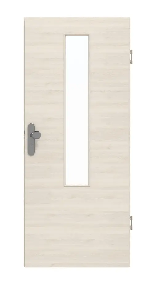 GARANT Drzwi wejściowe do mieszkania Quer Authentic Perl GCK08 z przeszkleniem LA-5 na środku