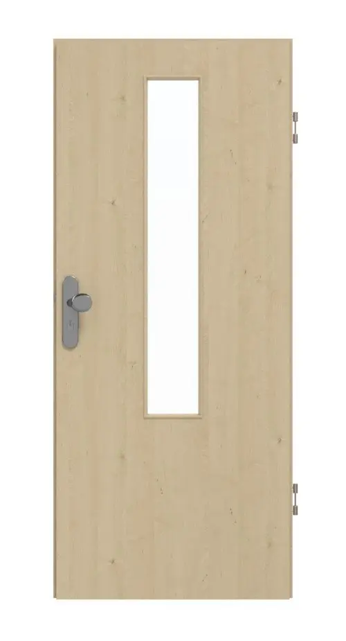 GARANT drzwi wejściowe do mieszkania Natura klon CePaL z przeszkleniem LA-5 na środku