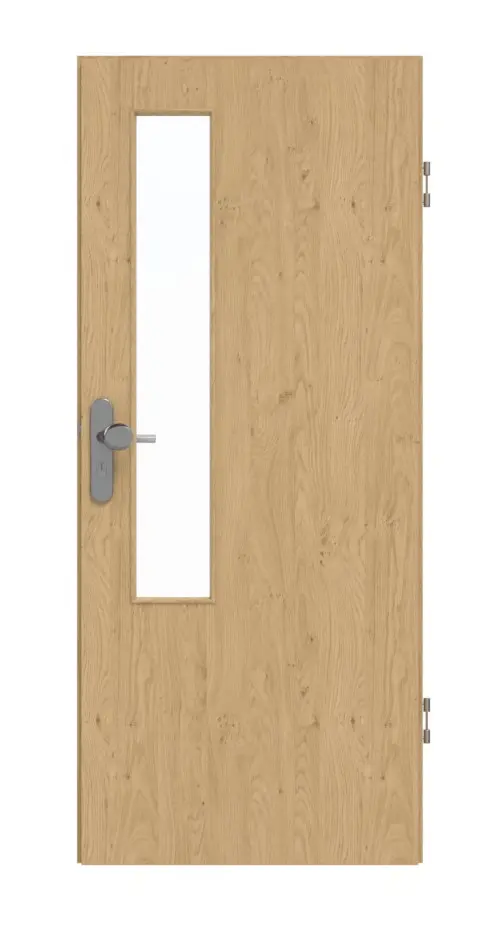GARANT drzwi wejściowe do mieszkania Authentic Asteiche GCK08 z przeszkleniem LA-5 po stronie zamka