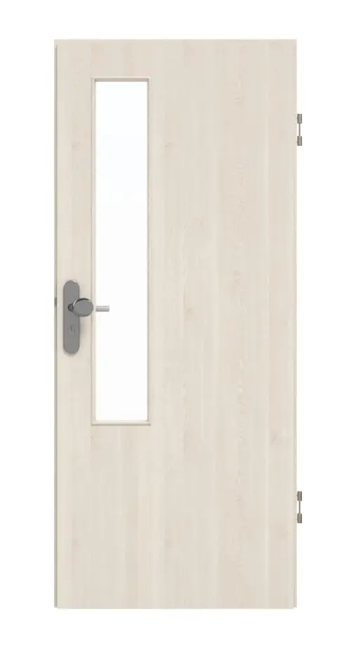 GARANT drzwi wejściowe do mieszkania Authentic Perl GCK08 z przeszkleniem LA-5 od strony zamka