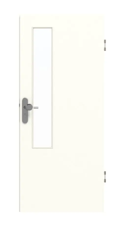 GARANT drzwi wejściowe do mieszkania W1000ST9 Premium biały GHK08 z przeszkleniem LA-5 od strony zamka