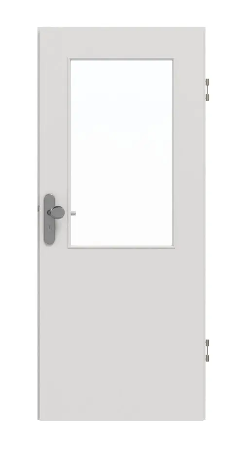 GARANT drzwi wejściowe do mieszkania 0160-60 Silver Grey CePaL z przeszkleniem LA-6