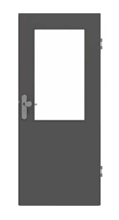 GARANT drzwi wejściowe do mieszkania 10622-60 heban CePaL z przeszkleniem LA-6
