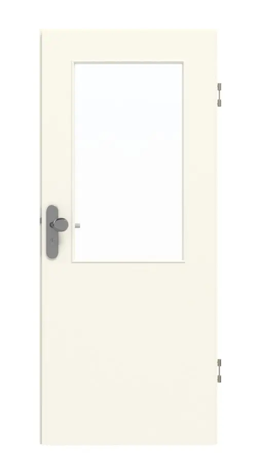 GARANT drzwi wejściowe do mieszkania 9417-60 Snow White CePaL z przeszkleniem LA-6