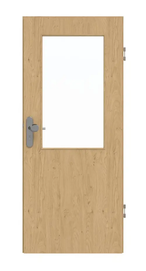 GARANT drzwi wejściowe do mieszkania Authentic dąb sękaty CePaL z przeszkleniem LA-6