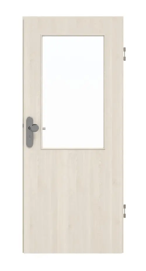 GARANT drzwi wejściowe do mieszkania Authentic Perl GCK08 z wycięciem na szybę LA-6