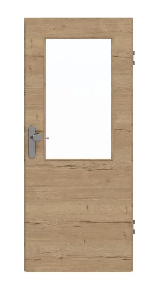 GARANT Drzwi wejściowe do mieszkania Quer Authentic Risseiche CePaL z przeszkleniem LA-6