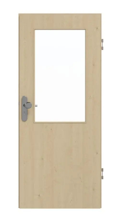 GARANT drzwi wejściowe do mieszkania natura klon CePaL z przeszkleniem LA-6