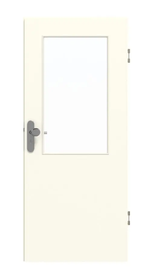 GARANT drzwi wejściowe do mieszkania W980ST15 biel platynowa GHK08 z przeszkleniem LA-6