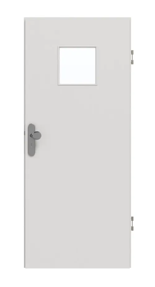 GARANT drzwi wejściowe do mieszkania 0160-60 Silver Grey CePaL z przeszkleniem LA-7