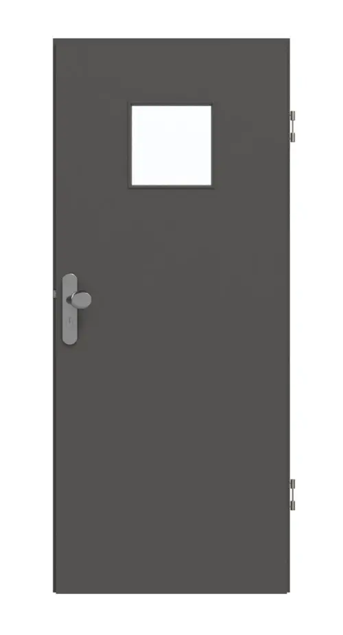 GARANT drzwi wejściowe do mieszkania 10622-60 Ebony CePaL z przeszkleniem LA-7