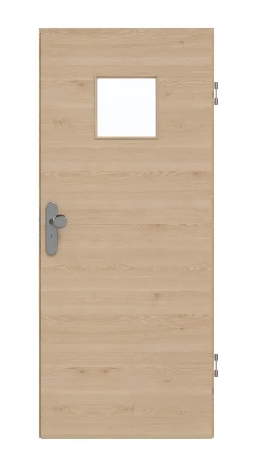 GARANT Drzwi wejściowe do mieszkania, authentic agat, układ poprzeczny, CePaL, z przeszkleniem LA-7