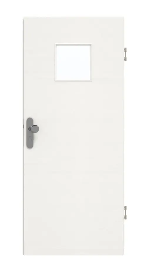 GARANT Drzwi wejściowe do mieszkania Quer Authentic Bianco GCK08 z przeszkleniem LA-7