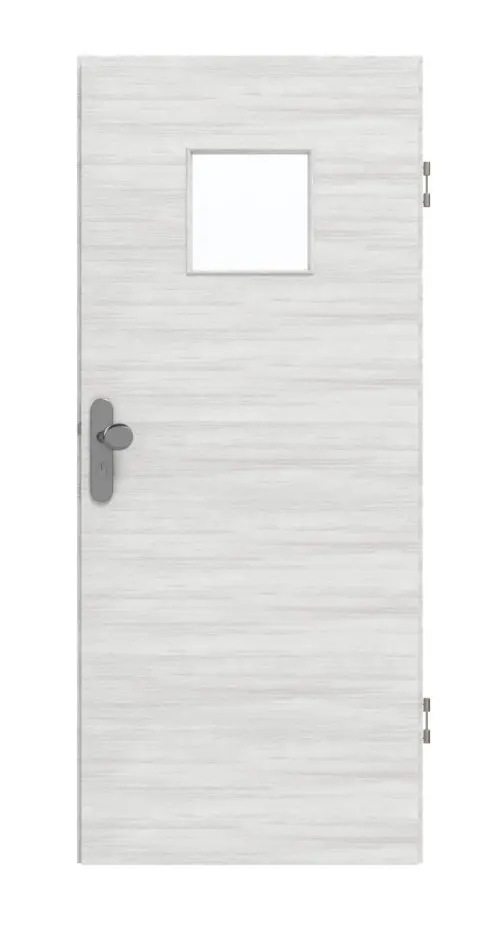 GARANT Drzwi wejściowe do mieszkania, Quer Authentic Grigio GCK08 z przeszkleniem LA-7