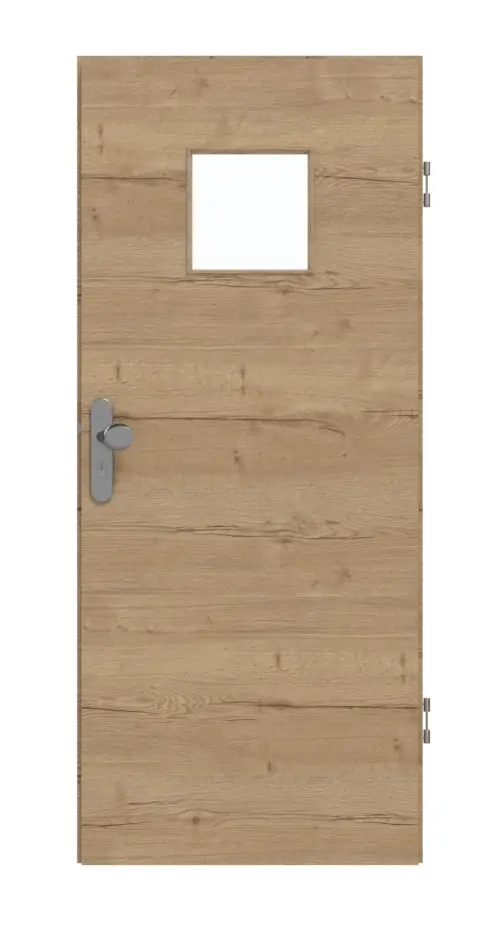 GARANT drzwi wejściowe do mieszkania wzdłuż Authentic dąb szczelinowy GCK08 z przeszkleniem LA-7