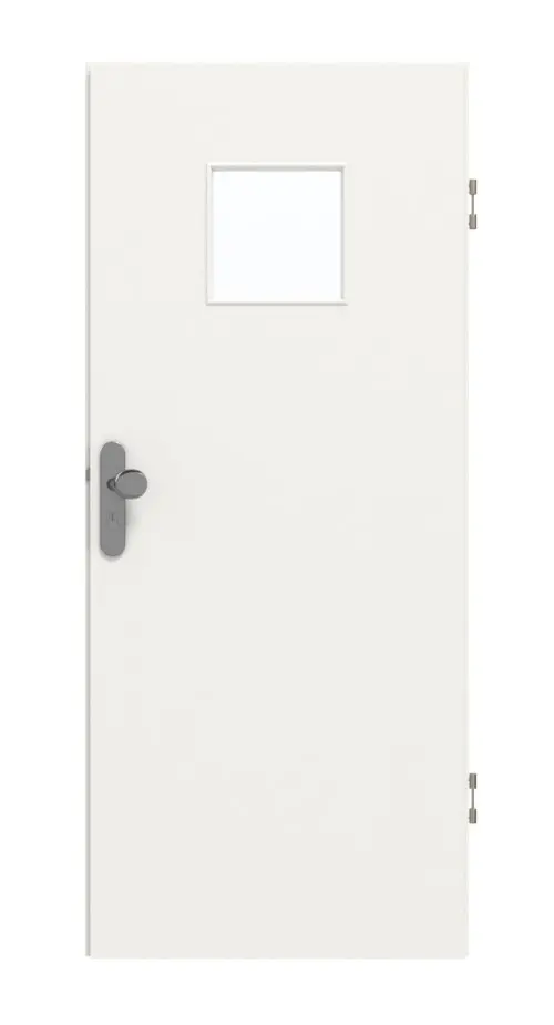 GARANT drzwi wejściowe do mieszkania biały lakier 9016 GHK08 z przeszkleniem LA-7